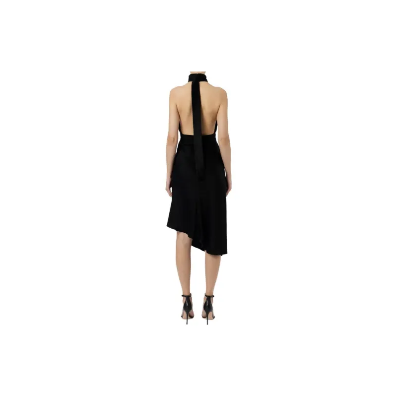 Elisabetta Franchi Sleeveless Asymmetric Midi Dress-2