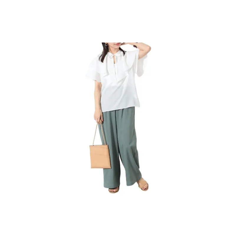 Beams Shirts Women's White-1