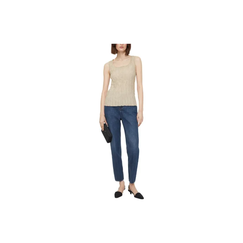 TOTEME Crinkled Sleeveless Tank Top-1