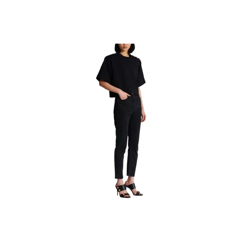 BALMAIN Button detail Cropped Sweatshirt-4