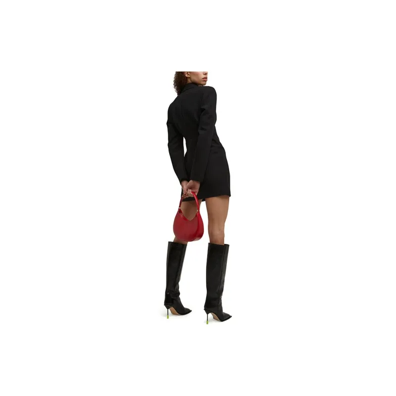 MSGM Single-Breasted V-Neck Blazer Dress-2