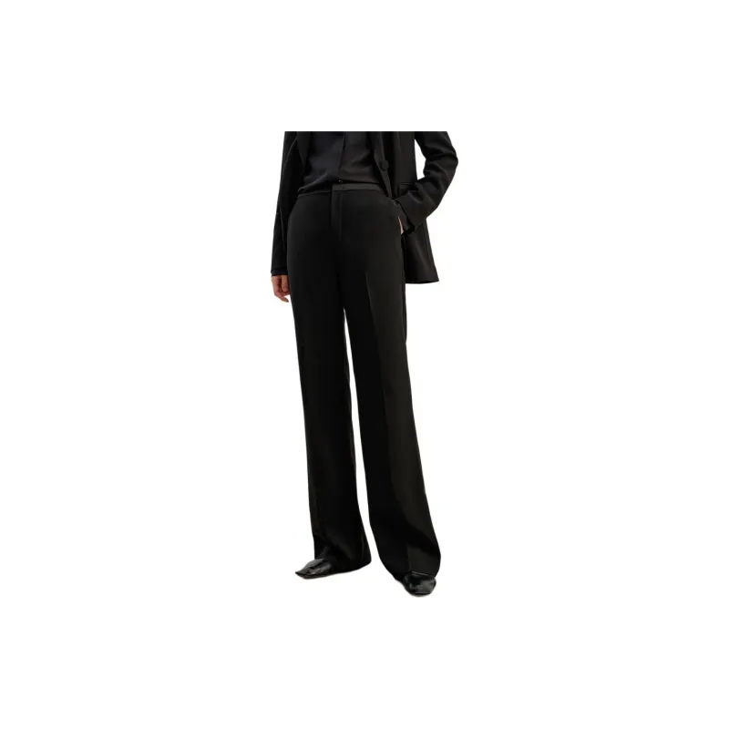 JZ. ANNAKRO Casual Pants Women's Plain Black-1