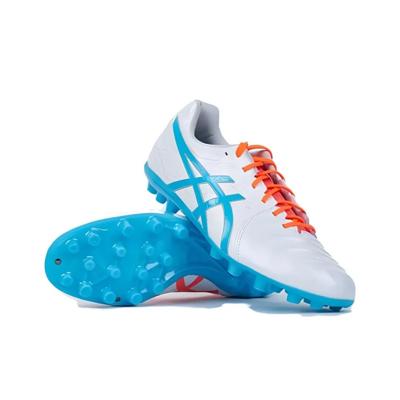 Asics Ds Light Club AG Rubber Short Studs Anti Slip Wear Resistant Soccer Shoes Men's White Blue-2
