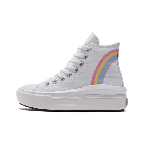 Converse Chuck Taylor All Star Move Platform High GS 'Rainbow Cloud'