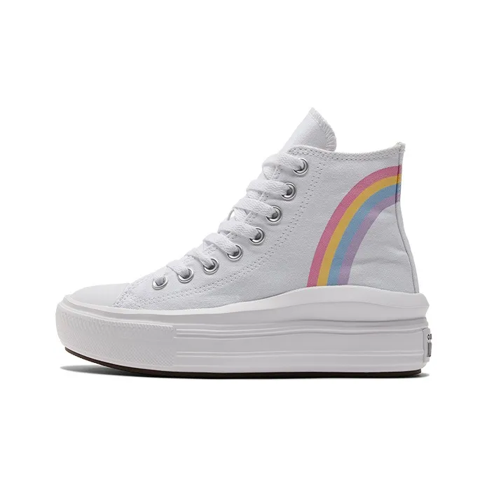 Converse Chuck Taylor All Star Move Platform High GS 'Rainbow Cloud'-0