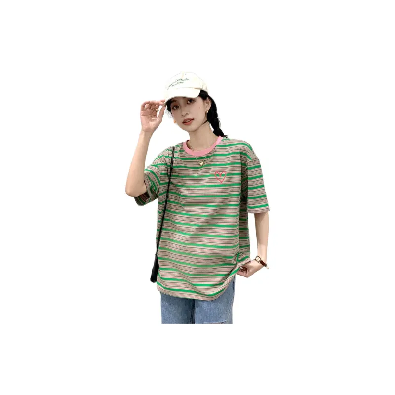 Tonlion T Shirt Women's Spring Green-4