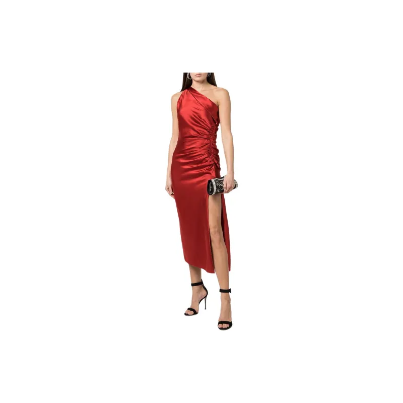 Michelle Mason Gathered detail Silk Dress-1