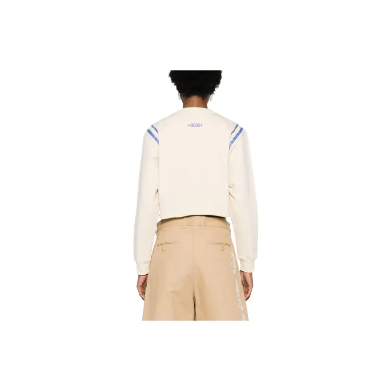 GCDS Logo print Cropped Sweatshirt-1