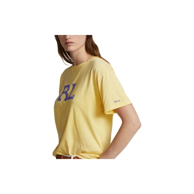 Polo Ralph Lauren SS24 T Shirt Women's Autumn Yellow-4
