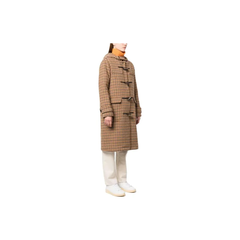 Mackintosh Weir Checked Wool Duffle Coat-1