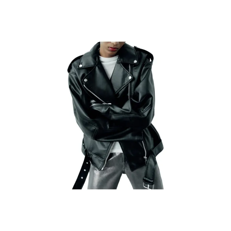 ZARA Jackets Women's Black-3