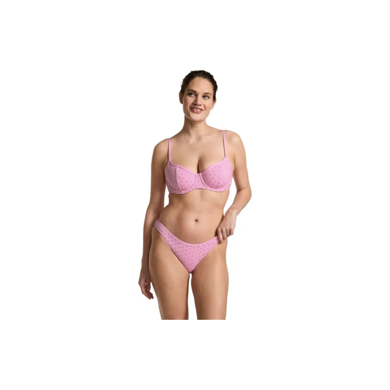 Victoria's Secret PINK BY FRANKIES BIKINIS GOLDEN HOUR EYELET BIKINI BOTTOM/PSE Swimming Shorts Women's Pink-2