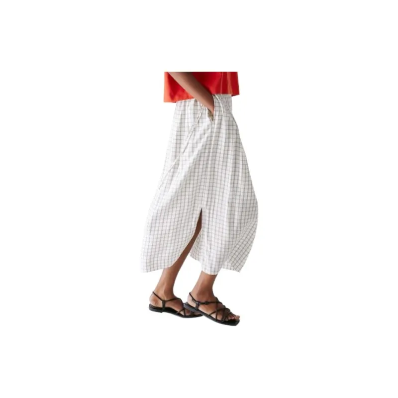 UNIQLO Casual Long Skirts Women's White-1