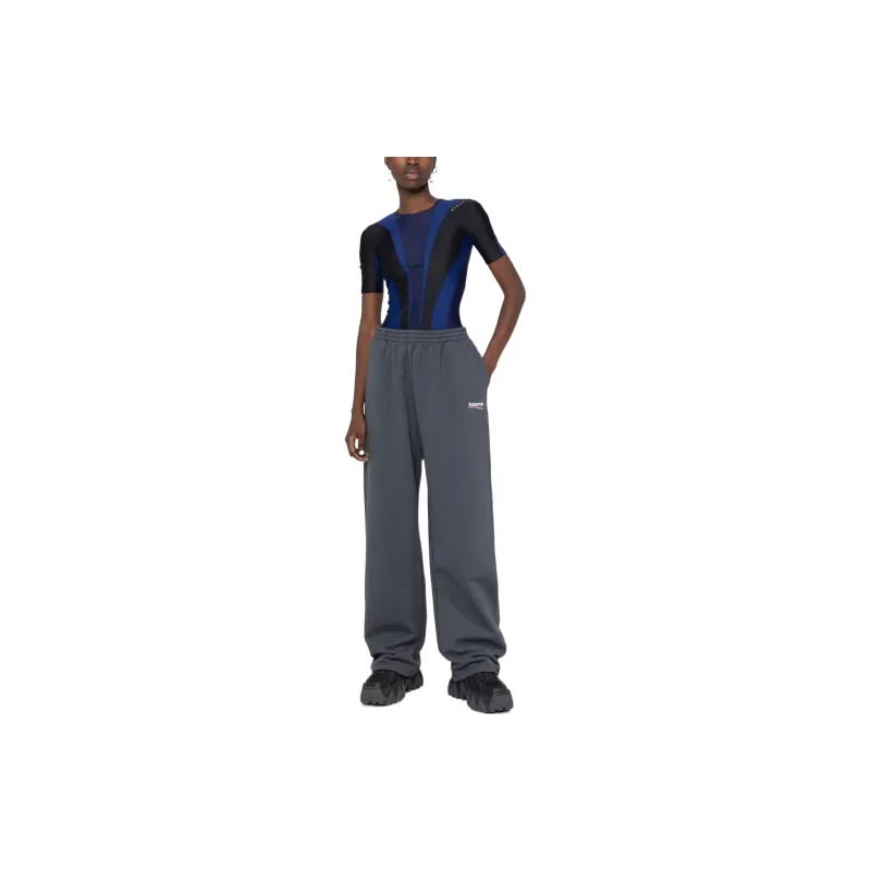 Balenciaga Political Campaign Large Fit Jogging Pants Dark Grey/White-1