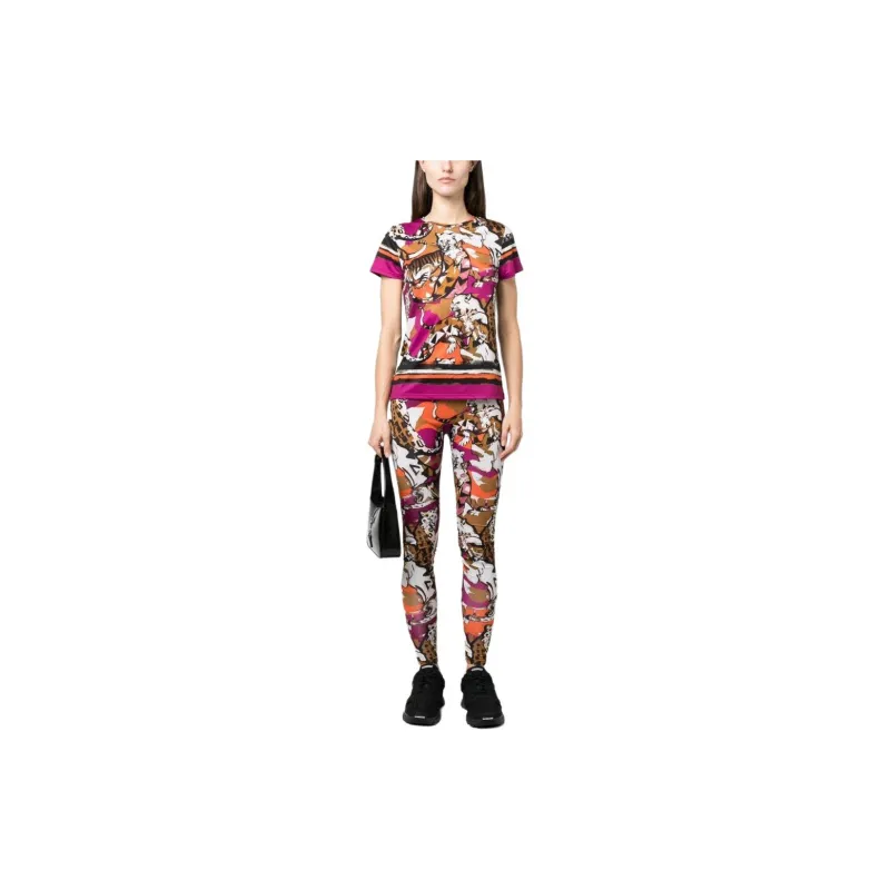 Roberto Cavalli Chetah print Short sleeve T shirt-1