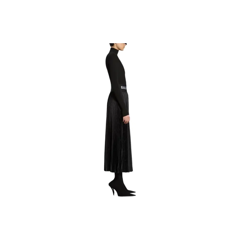 Balenciaga Pleated Midi Skirt-4