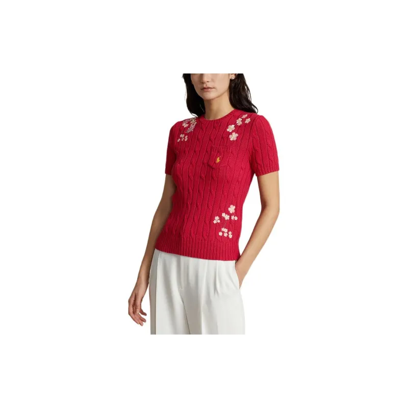 Polo Ralph Lauren SS23 Knitwear Women's Red-3