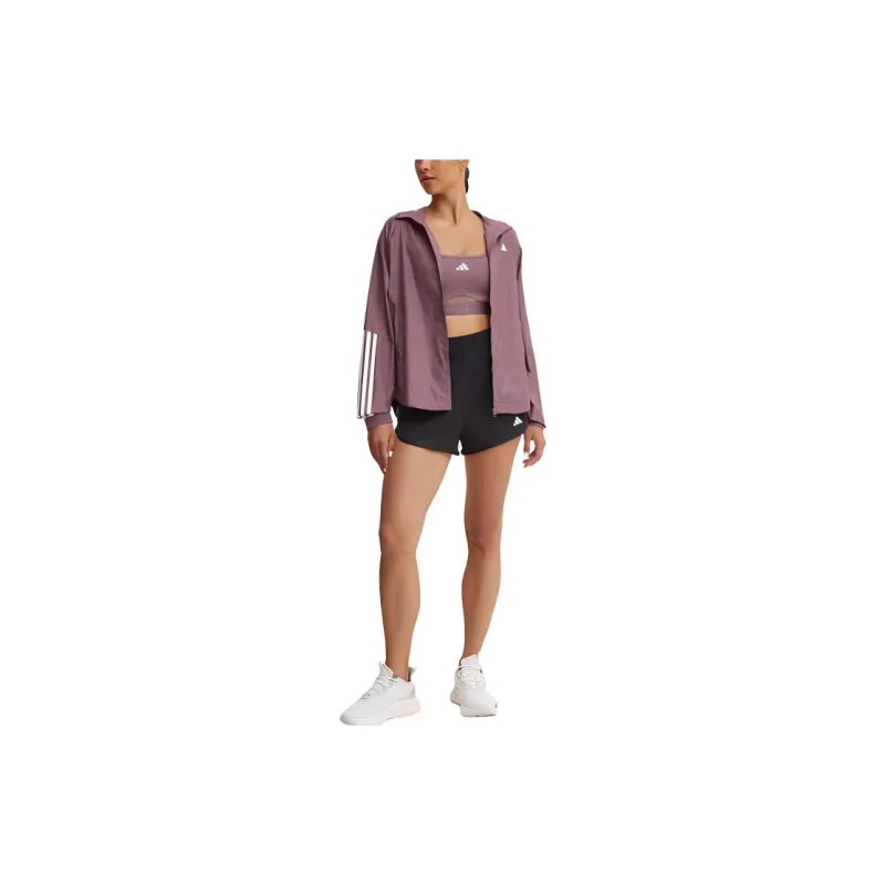 Adidas Gym Trench Coat Women's Dark Shadow Fig/White-2