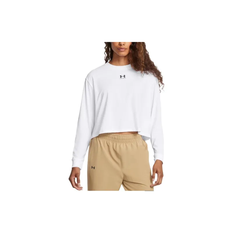 Under Armour RivalBoxy T Shirt Women's White-2