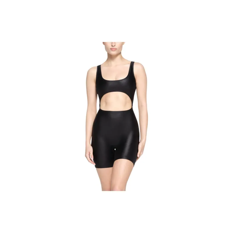 SKIMS SHINE SWIM CUT OUT CYCLE SUIT One-piece Swimsuit Women's ONYX/Onyx-1