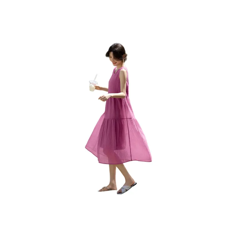 XWI Sleeveless Dress Women's Fuchsia-4