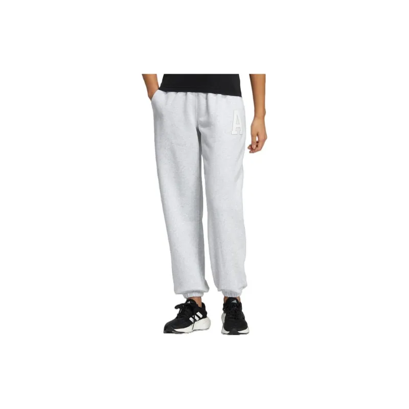 Adidas Knitted Sweatpants Women's Light Gray-3