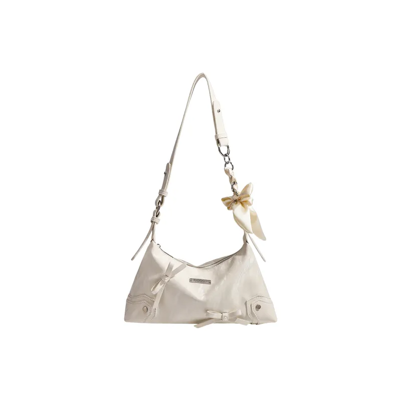 NOMK PU Shoulder Bag, Handbag, Shoulder Bag, Crossbody Bag Women's Silver/Black/White-6