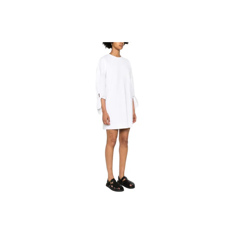 MaxMara Logo Printed Crewneck Dress-3
