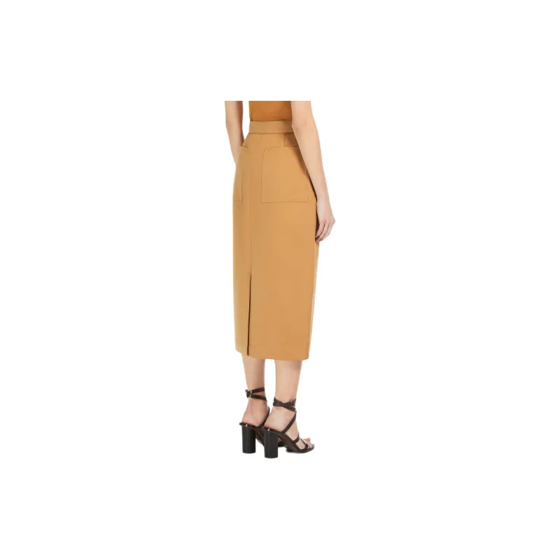 MaxMara Cresta Cotton Pencil Skirt-3