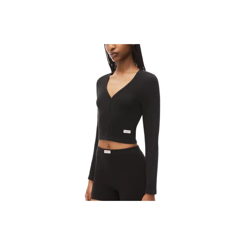 Alexander Wang V neck Cropped Cardigan-4