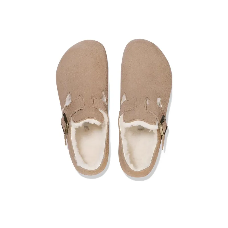 Birkenstock London Shearling Low Top Casual Shoes Unisex Sand-4
