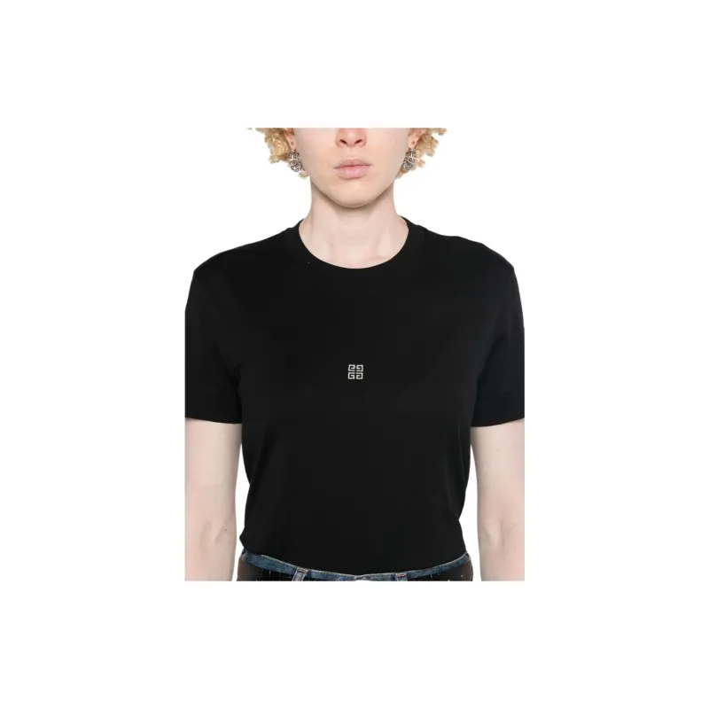 Givenchy 4G Embroidered Crewneck T Shirt-4