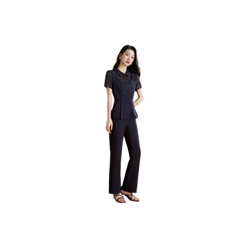 Mylan Casual Suit Women's Navy Blue-1