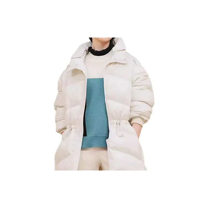 HERMES Down Jacket Women's Pearl White-3