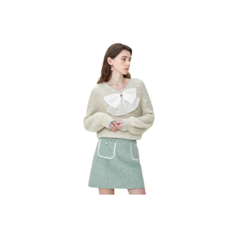 Caroline Sweater Women's Light Green-5
