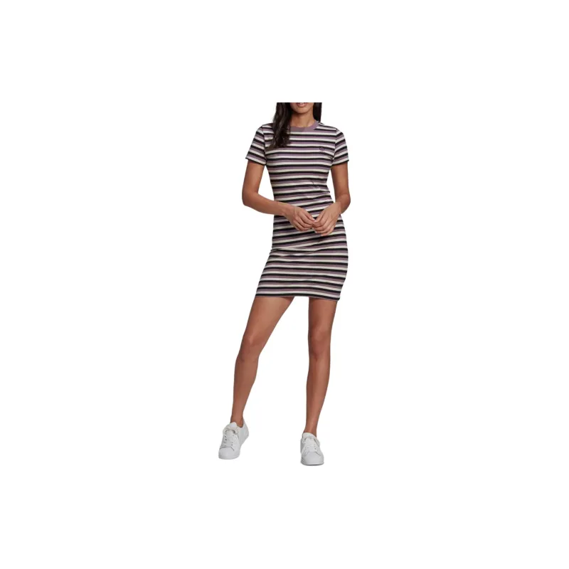 Adidas Originals Short Sleeved Dresses Women's Purple Pink-1
