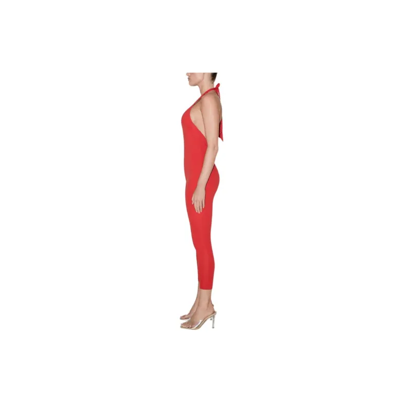 Khy SS24 DROP 009 Smooth Stretch Capri Catsuit Jumpsuit Women's Cherry Pink-4
