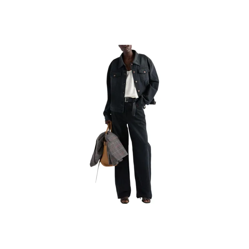 PRADA Button Up Denim Blouson Jacket-1