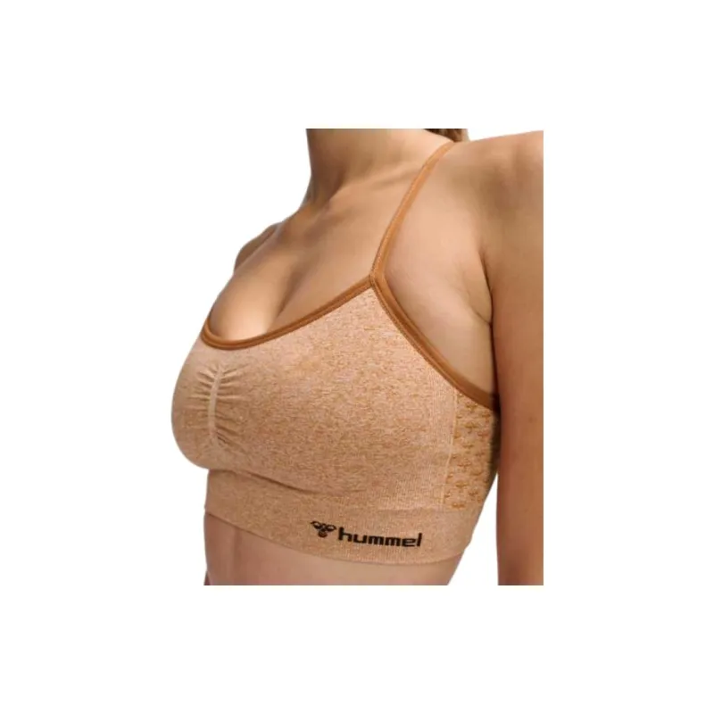 Hummel Seamless Sports Bra Sport Vests Women's Orange Yellow-6