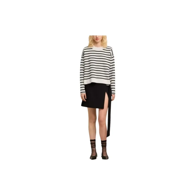 Ami Striped Long Sleeved Jumper-1