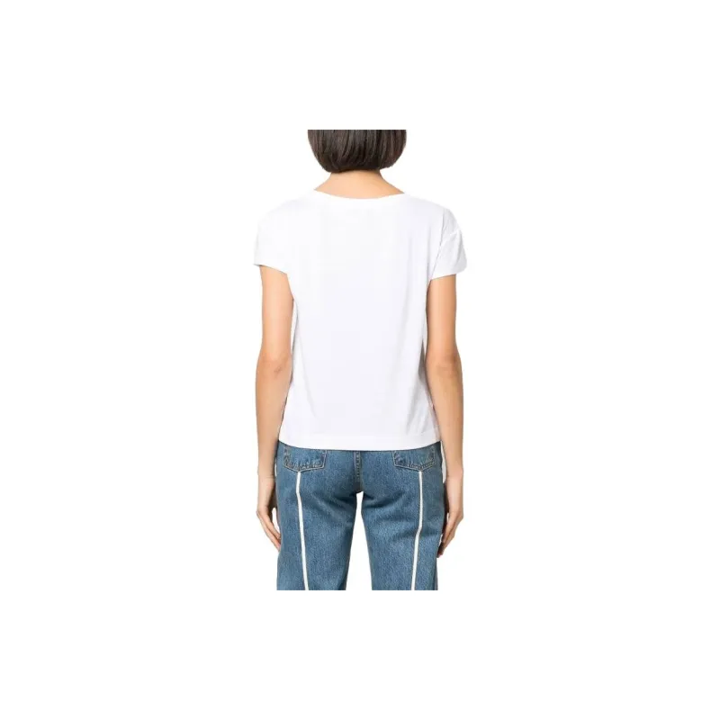 LOVE MOSCHINO Logo print Short sleeve T shirt-1