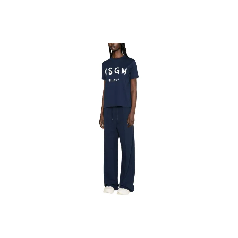 MSGM T Shirt Women's Marine Blue-3