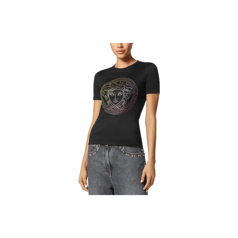 VERSACE T Shirts Women's Black-5