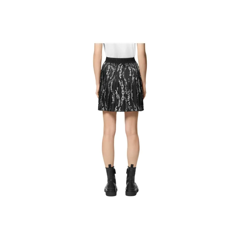 VERSACE JEANS COUTURE Casual Short Skirts Women's Black-3