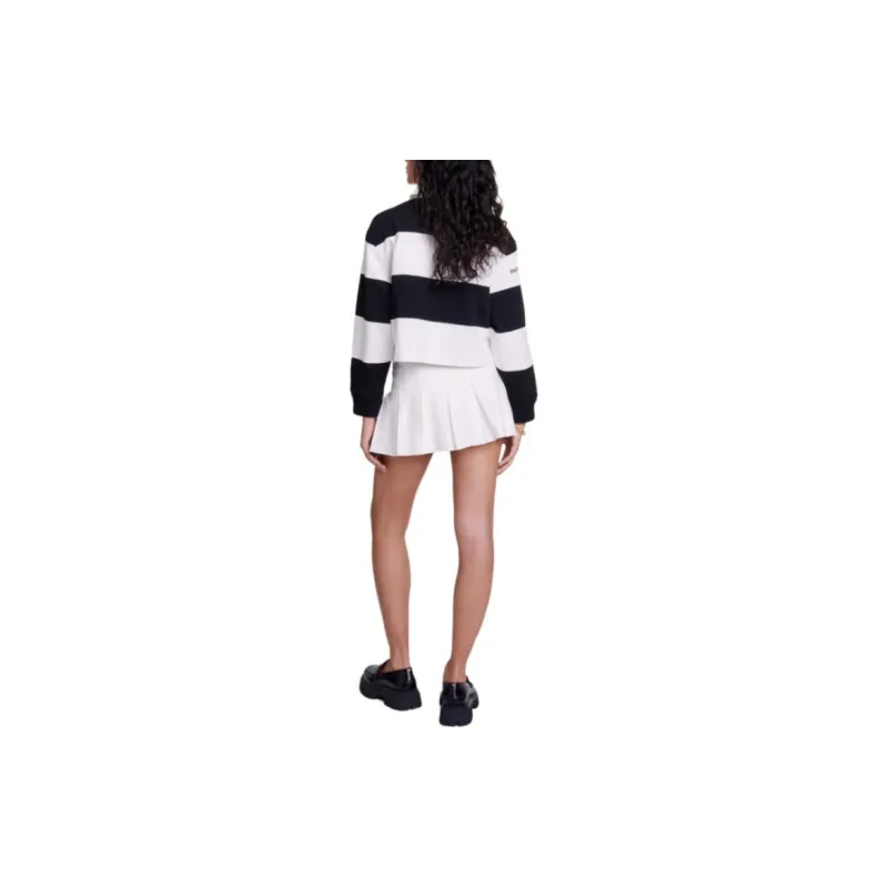Maje Striped Polo Shirt-2