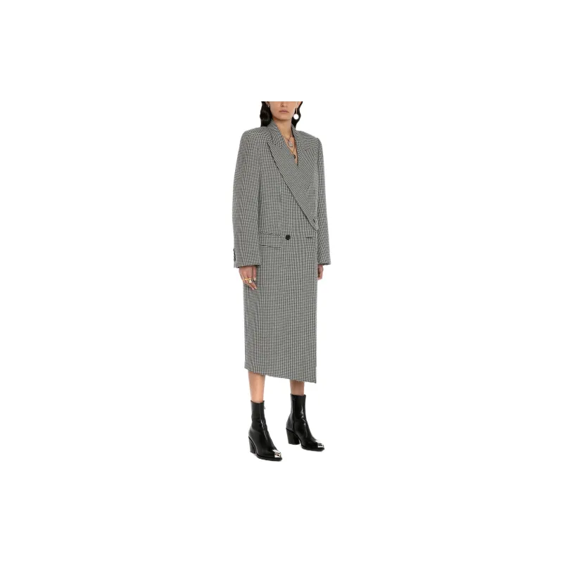 Alexander McQueen Houndstooth pattern Peacoat-2