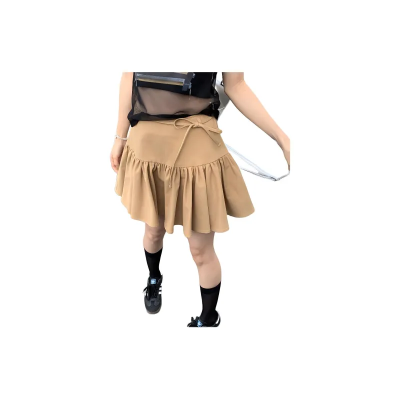 XINBANGBANG Casual Short Skirts Women's Khaki-1