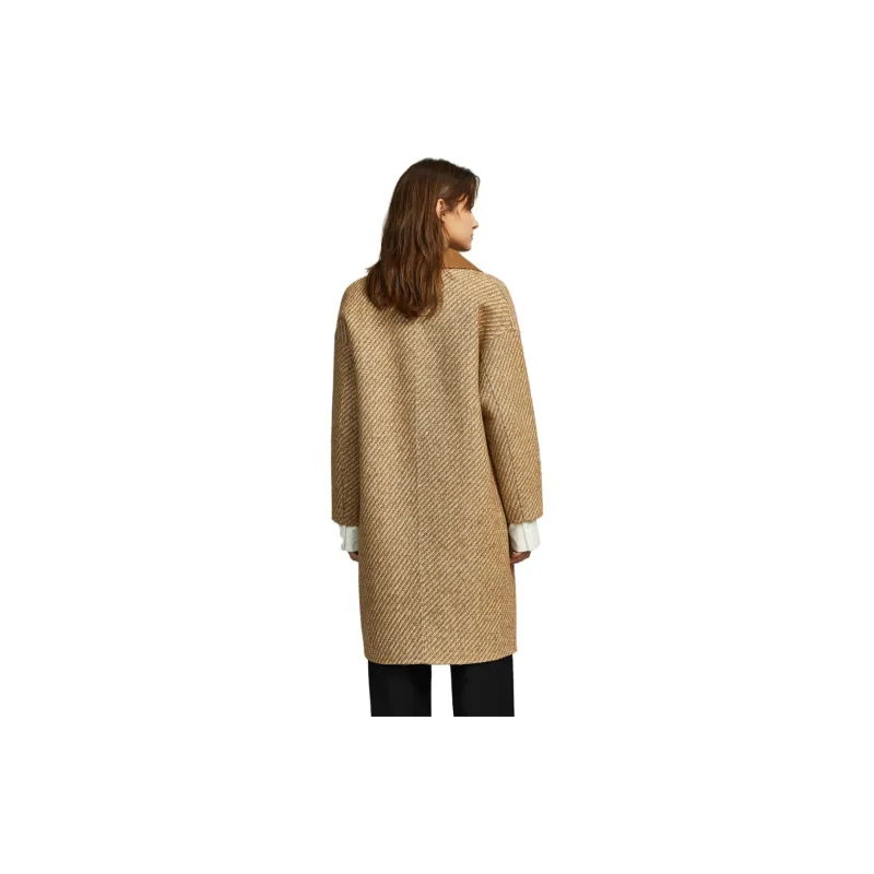 ELLE Coats Women's Dark Khaki-1