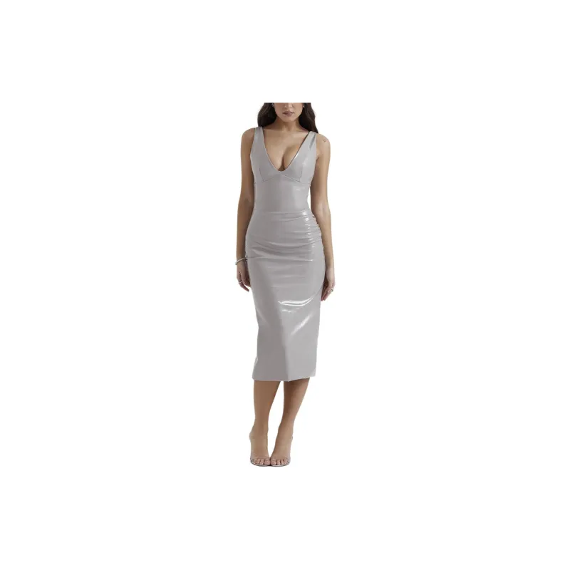 HOUSE OF CB MADELEINE Slip Dresses Women's VIOLET ICE/Light Purple-2