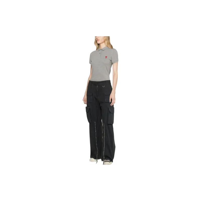 Ami Polo Shirt 'Grey'-1